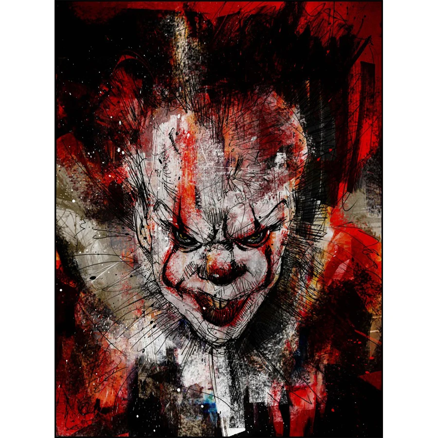 Diamond Embroidery 5d Painting Terror Horror Blood Joker Halloween Art DIY Crystal Mosaic Pictures Full Square Diamant Painting
Diamond Embroidery 5d Painting Terror Horror Blood Joker Halloween Art DIY Crystal Mosaic Pictures Full Square Diamant Painting
