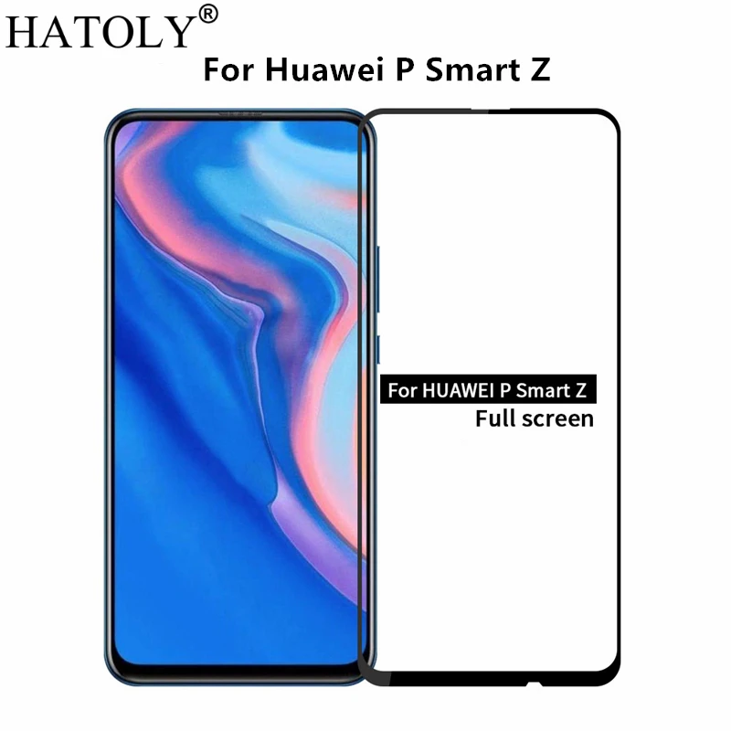 Закаленное стекло для Huawei Y9 Prime 2019 2 шт. защита экрана P Smart Z полное покрытие 3D