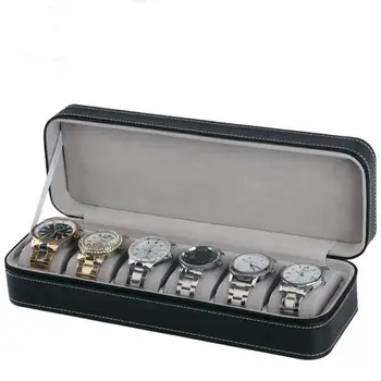 6 Slot Watch Box Portable Travel Zipper Case Collector Storage Jewelry Storage Box(Black)
6 Slot Watch Box Portable Travel Zipper Case Collector Storage Jewelry Storage Box(Black)