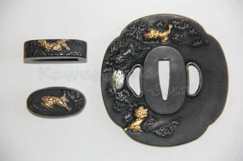 Nihonto Fitting Japanese samurai sword tsuba Tsuba Set Fuchi Kashira Hand Guard Brand New Supply
Nihonto Fitting Japanese samurai sword tsuba Tsuba Set Fuchi Kashira Hand Guard Brand New Supply