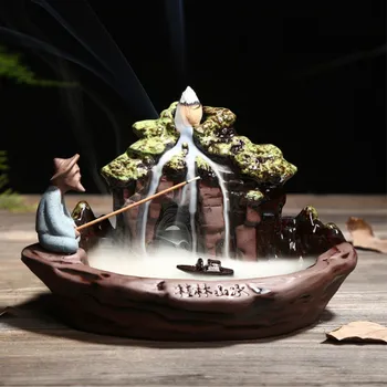 Backflow Incense Burner Ceramic Incense Backflow Censer Smoke Waterfall Flow Guilin Landscape Incense Cones
Backflow Incense Burner Ceramic Incense Backflow Censer Smoke Waterfall Flow Guilin Landscape Incense Cones