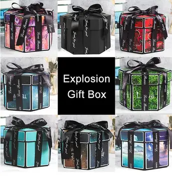 11 Colors Surprise Party's Love Explosion Box Gift Explosion for Anniversary Scrapbook DIY Photo Album birthday Gift 15x15x15cm 
11 Colors Surprise Party's Love Explosion Box Gift Explosion for Anniversary Scrapbook DIY Photo Album birthday Gift 15x15x15cm