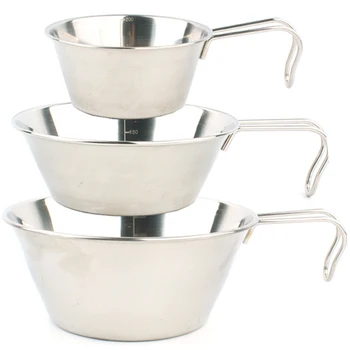 Outdoor Stainless Steel Bowl Three-Piece Picnic Rice Bowl Portable Barbecue Folding Cup Climbing Cup Camping Cookware
Outdoor Stainless Steel Bowl Three-Piece Picnic Rice Bowl Portable Barbecue Folding Cup Climbing Cup Camping Cookware