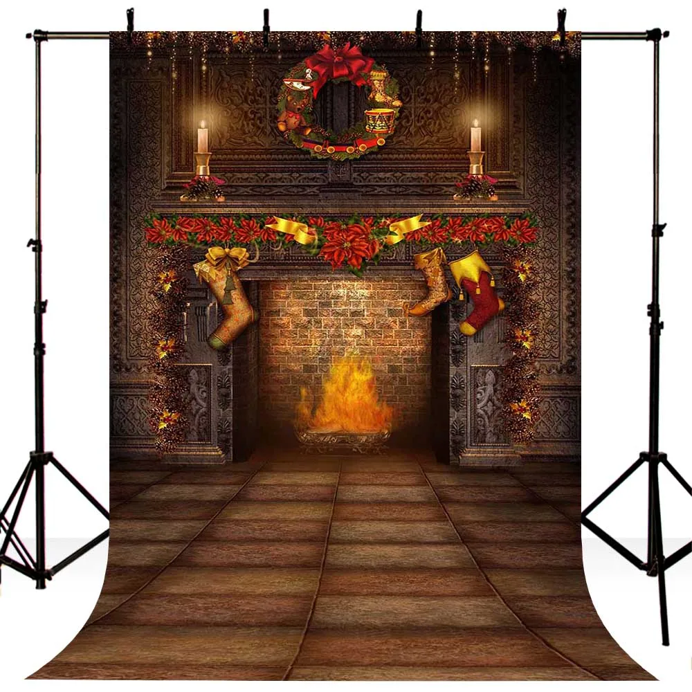 Christmas Vintage Room Frame Wall Bricks Fireplace photo background Custom Photo Backdrop Studio Background photocall
Christmas Vintage Room Frame Wall Bricks Fireplace photo background Custom Photo Backdrop Studio Background photocall