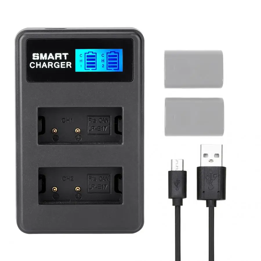 Intelligent USB Dual Channel Camera Battery Charger with LCD Display For LP-E6 Camera Battery Charger
Intelligent USB Dual Channel Camera Battery Charger with LCD Display For LP-E6 Camera Battery Charger