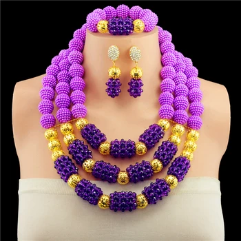 Pretty Purple and Plated Gold Crystal Bead Balls Crystal Necklace Set Party Costume Jewellery Set Wholesale Price Free Shipping
Pretty Purple and Plated Gold Crystal Bead Balls Crystal Necklace Set Party Costume Jewellery Set Wholesale Price Free Shipping