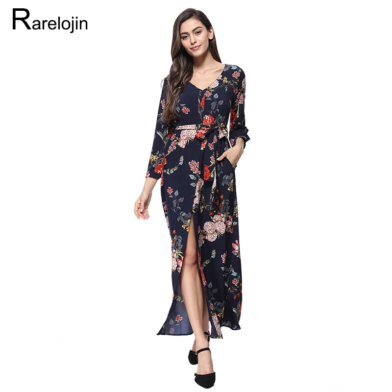 Summer dress 2019 new casual sexy fork opening print bohemian beach chiffon dress femme long dress women dress clothes
Summer dress 2019 new casual sexy fork opening print bohemian beach chiffon dress femme long dress women dress clothes