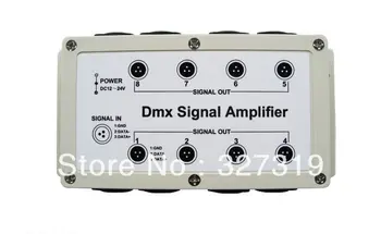 DMX DMX512 8 Channel Output LED Controller Signal Amplifier Splitter Distributor
DMX DMX512 8 Channel Output LED Controller Signal Amplifier Splitter Distributor