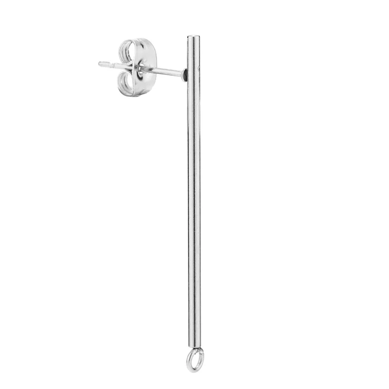 New arrived 316L stainless steel Stick Stud Earrings with 3MM closed ring 38MM*1.5MM
New arrived 316L stainless steel Stick Stud Earrings with 3MM closed ring 38MM*1.5MM