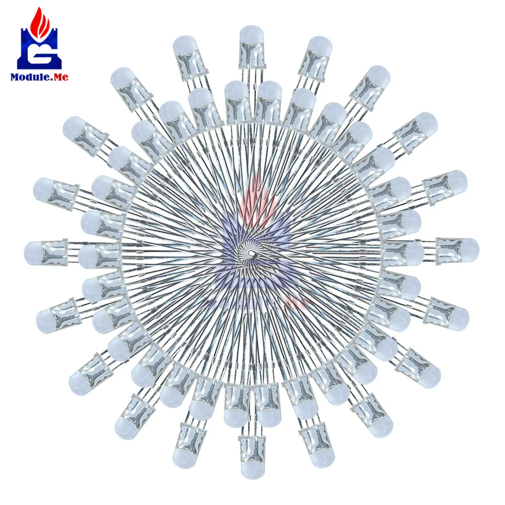 50PCS/Lot Multicolor 4 Pin 5mm RGB LED Diode Light Lamp Tricolor Round Common Anode LED 5 mm Light Emitting Diode
50PCS/Lot Multicolor 4 Pin 5mm RGB LED Diode Light Lamp Tricolor Round Common Anode LED 5 mm Light Emitting Diode