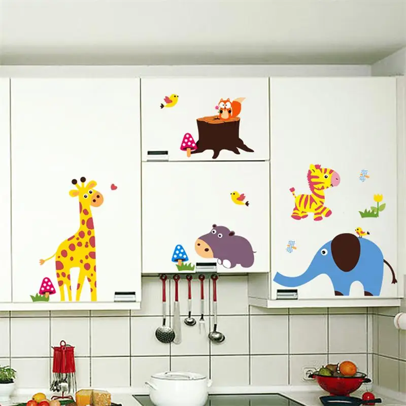 colorful cartoon animals home decal wall stickers for kids rooms bedroom DIY decoration creative kitchen removable sticker
colorful cartoon animals home decal wall stickers for kids rooms bedroom DIY decoration creative kitchen removable sticker