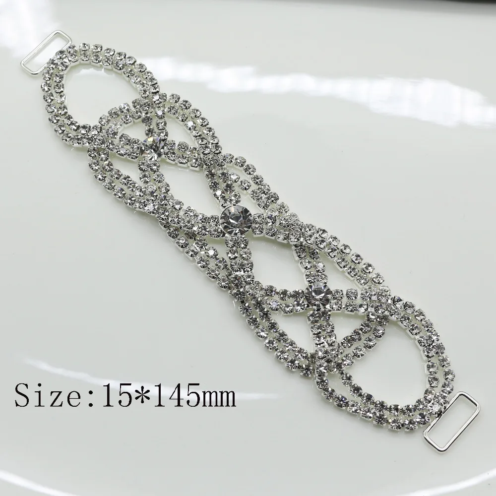 Fashion 15*145MM 2pc Rhinestone bikini connectors buckle/ shoes clothing decoration buckle beachwear clear crystal connector
Fashion 15*145MM 2pc Rhinestone bikini connectors buckle/ shoes clothing decoration buckle beachwear clear crystal connector