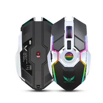 2.4G Rechargeable Wireless Mouse Silent Ergonomic Gaming Mouse RGB Backlight for Laptop Computer
2.4G Rechargeable Wireless Mouse Silent Ergonomic Gaming Mouse RGB Backlight for Laptop Computer
