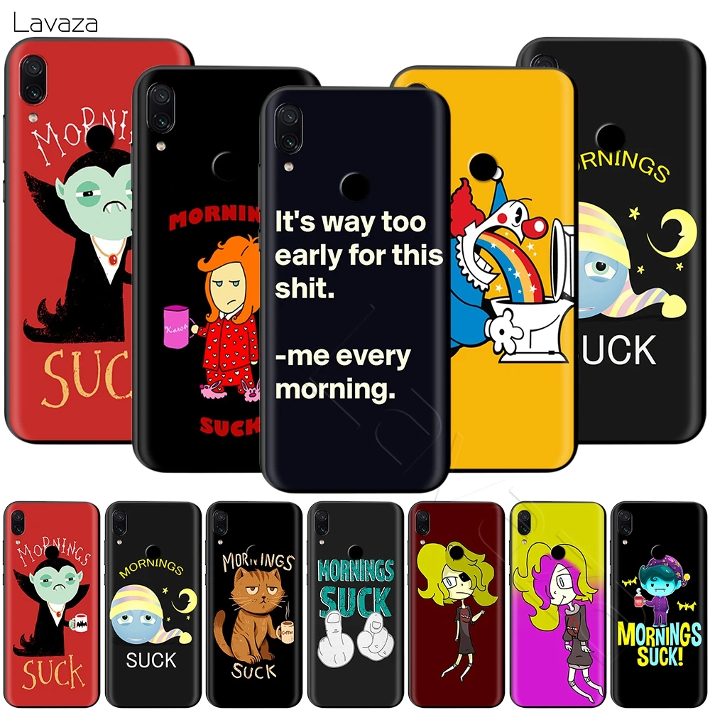 Lavaza Mornings Suck Graphic Case for Xiaomi 9T Pro CC9 A3 Redmi K20 7A for Huawei Honor 20 9X P20 Lite Nova 5i Y9
Lavaza Mornings Suck Graphic Case for Xiaomi 9T Pro CC9 A3 Redmi K20 7A for Huawei Honor 20 9X P20 Lite Nova 5i Y9