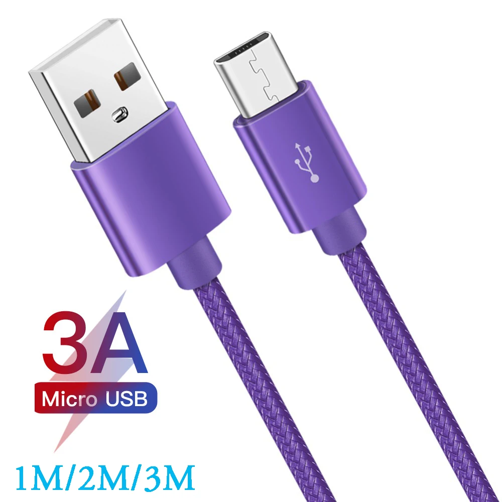 Micro USB Cable Fast Charger Wire Mobile Phone Data Micro 3A Alloy Nylon Charging USB Cable for Xiaomi Samsung Android Microusb
Micro USB Cable Fast Charger Wire Mobile Phone Data Micro 3A Alloy Nylon Charging USB Cable for Xiaomi Samsung Android Microusb