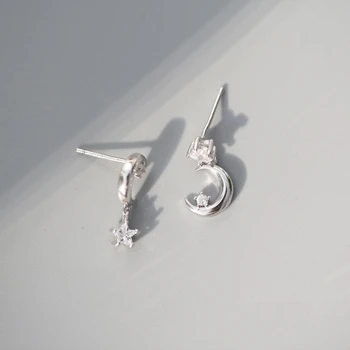Personality Fantasy Star Moon Pendant Asymmetric Temperament 925 Sterling Silver Fashion Female Dangle Earrings SEA350
Personality Fantasy Star Moon Pendant Asymmetric Temperament 925 Sterling Silver Fashion Female Dangle Earrings SEA350