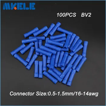 100pcs BV2 Insulated Straight Wire Butt Connector Electrical Crimp Terminals 16-14awg 
100pcs BV2 Insulated Straight Wire Butt Connector Electrical Crimp Terminals 16-14awg