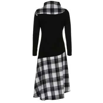 Women Maxi dress Long Sleeve Plaid Panel lattice splice MAXIORILL летнее платье Autumn Winter long T-shirt dress Free Shipping#3
Women Maxi dress Long Sleeve Plaid Panel lattice splice MAXIORILL летнее платье Autumn Winter long T-shirt dress Free Shipping#3