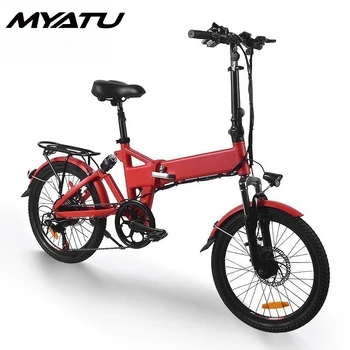 

MYATU 250W Motor Folding adult Electric Bike 48V 8AH Battery LCD Display Electric Bicycle With Front LED Light ebike