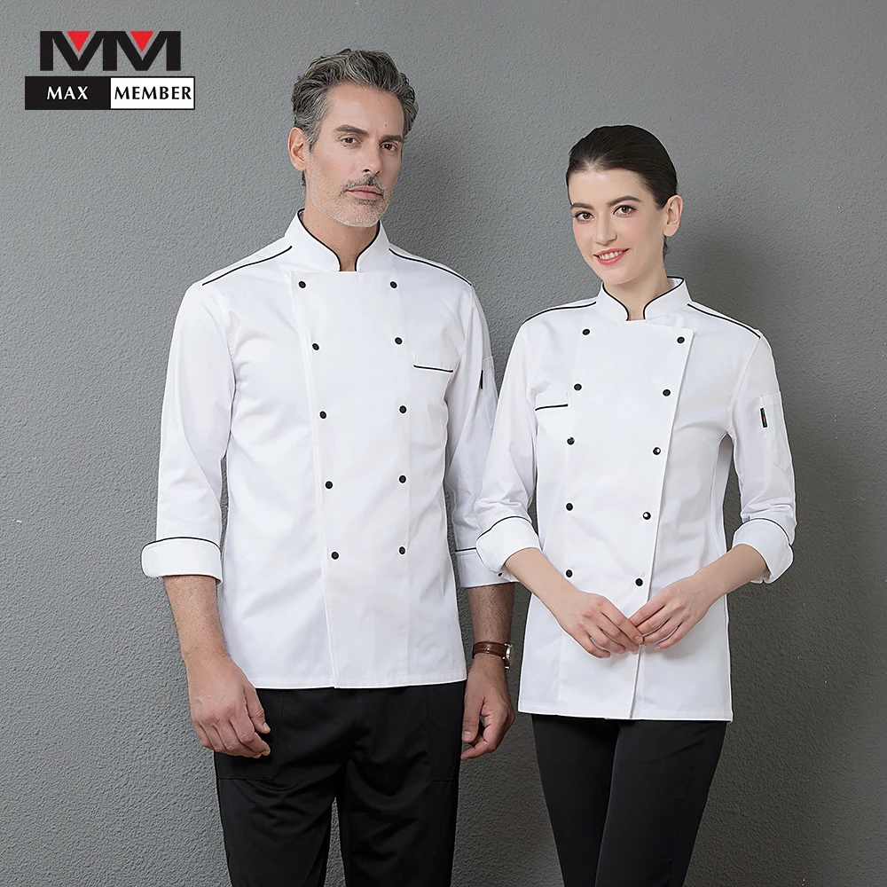 Wholesale Men White Long Sleeve Double Breasted Work Jacket Top Restaurant Kitchen Chef Cooking Coat Cozinha Uniform Clothing
Wholesale Men White Long Sleeve Double Breasted Work Jacket Top Restaurant Kitchen Chef Cooking Coat Cozinha Uniform Clothing