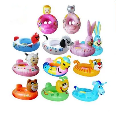 Image Summer Cute Kids Baby Child Inflatable Swimming Laps Pool Swim Ring Seat Float Boat Water Sports New Annimal Safe Thickened Loop