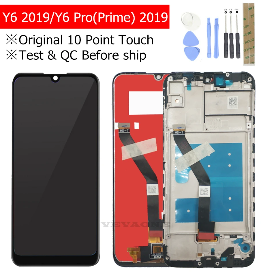 Original for Huawei Y6 2019/ Y6 Pro 2019/ Y6 Prime 2019 LCD Display Screen Touch Digitizer with Frame LCD Display 10 Touch Parts
Original for Huawei Y6 2019/ Y6 Pro 2019/ Y6 Prime 2019 LCD Display Screen Touch Digitizer with Frame LCD Display 10 Touch Parts