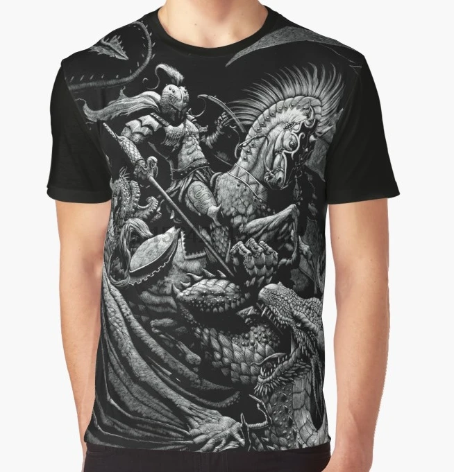 All Over Print T-Shirt Men Funy tshirt San Jorge y el dragn Short Sleeve O-Neck Graphic Tops Tee women t shirt
All Over Print T-Shirt Men Funy tshirt San Jorge y el dragn Short Sleeve O-Neck Graphic Tops Tee women t shirt