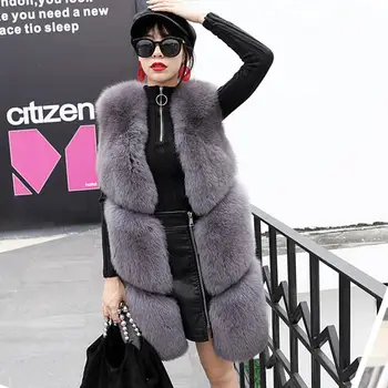 ETHEL ANDERSON 100% Real Fox Fur Vest Top Quality Natural long Fox Fur Vests Women Winter Best Fox Fur Vest Coat with buttoon
ETHEL ANDERSON 100% Real Fox Fur Vest Top Quality Natural long Fox Fur Vests Women Winter Best Fox Fur Vest Coat with buttoon