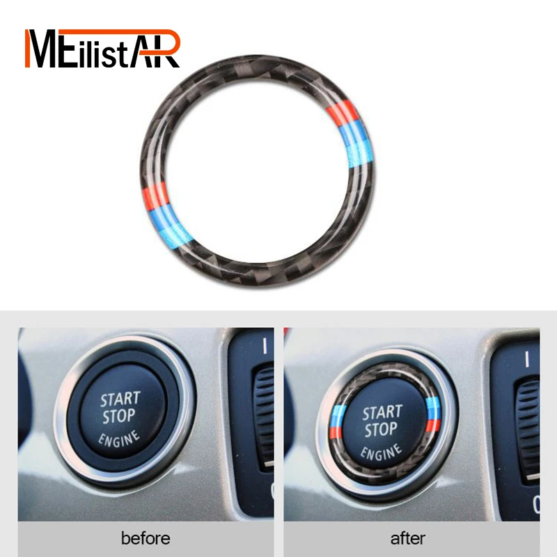 Car styling Car Engine Start Stop Ignition Key Ring Stickers Carbon Fiber circle M Stripe Trim For bmw e90 e92 e93 3 Series
Car styling Car Engine Start Stop Ignition Key Ring Stickers Carbon Fiber circle M Stripe Trim For bmw e90 e92 e93 3 Series