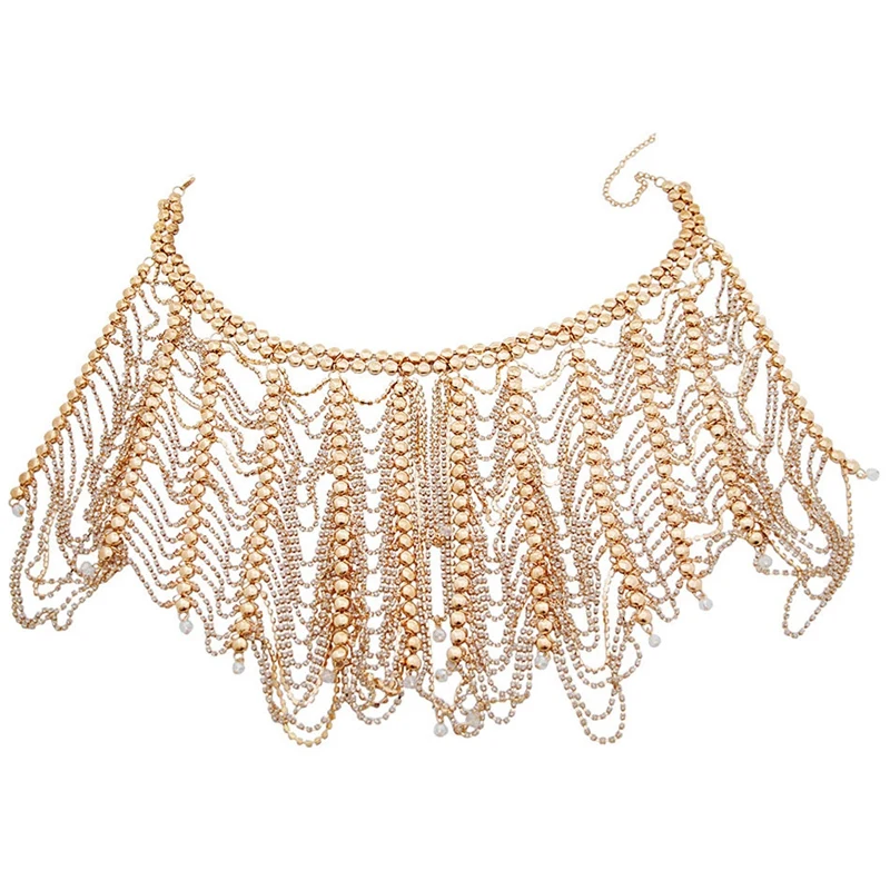 full rhinestone body harness necklace summer ladies shoulder body chain tassel chain multi-layer tassel bikini top pullover
full rhinestone body harness necklace summer ladies shoulder body chain tassel chain multi-layer tassel bikini top pullover