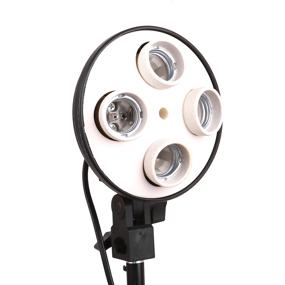 Photo Studio Softbox 4socket E27 Bulb Holder Photography Light Holder video light Lamp Bulb Adapter Support power 4pcs 200W
Photo Studio Softbox 4socket E27 Bulb Holder Photography Light Holder video light Lamp Bulb Adapter Support power 4pcs 200W