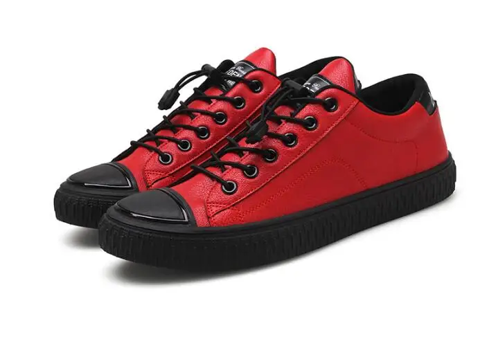 Fashion Men Casual Shoes PU Leather Sneakers Men Flats Vulcanized Shoes Outdoor Zapatos De Hombre Black Zapatillas
Fashion Men Casual Shoes PU Leather Sneakers Men Flats Vulcanized Shoes Outdoor Zapatos De Hombre Black Zapatillas
