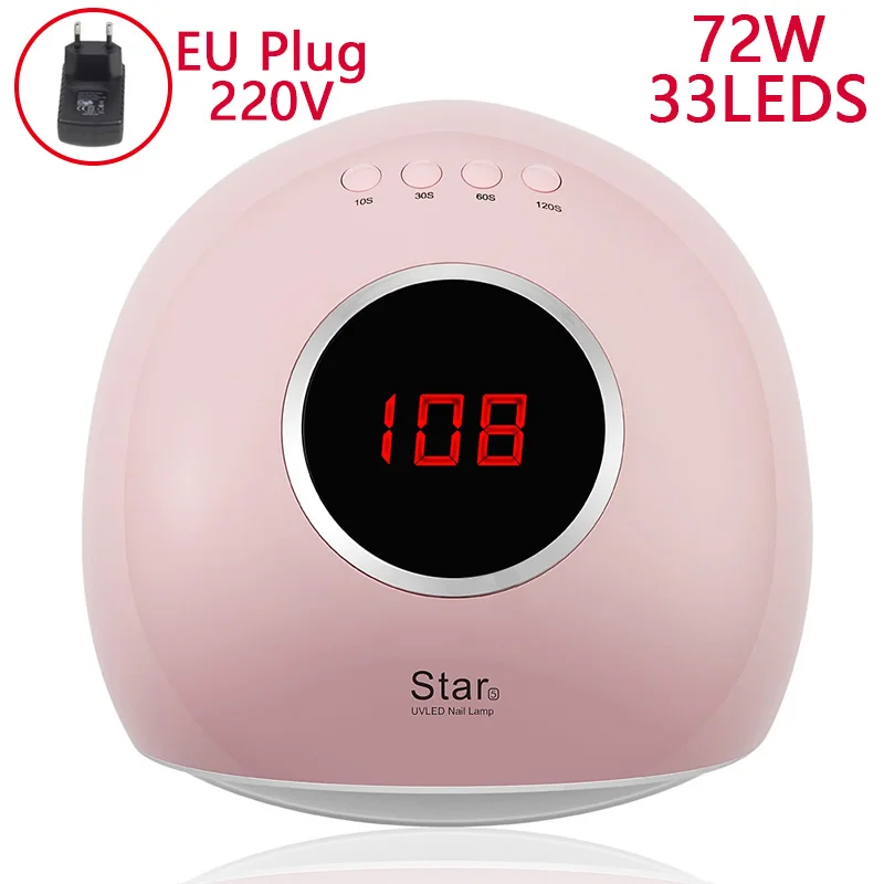 UV LED Lamp For Nails Dryer Sun Light Lamp For Manicure 72W Smart LCD Display For All Gel Nail Polish Nail Art Tools
UV LED Lamp For Nails Dryer Sun Light Lamp For Manicure 72W Smart LCD Display For All Gel Nail Polish Nail Art Tools