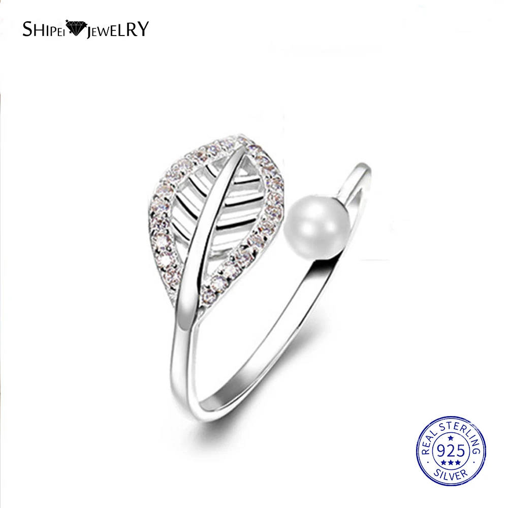 ShiPei Real Opening Leaf Pearl Ring for Women 100% 925 Sterling Silver Leaf Pearl Engagement Promise Ring Anniversary Gift 
ShiPei Real Opening Leaf Pearl Ring for Women 100% 925 Sterling Silver Leaf Pearl Engagement Promise Ring Anniversary Gift