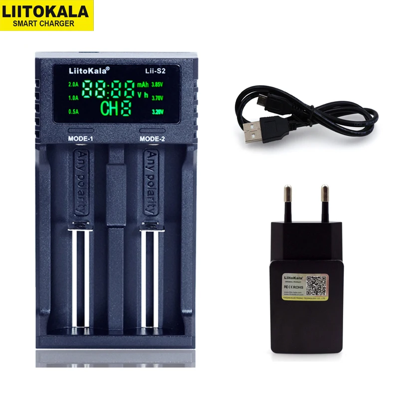 NEW Liitokala Lii-PD4 S4 S2 402 202 100 18650 Battery Charger 1.2V 3.7V 3.2V AA21700 NiMH li-ion battery Smart Charger+ 5V plug
NEW Liitokala Lii-PD4 S4 S2 402 202 100 18650 Battery Charger 1.2V 3.7V 3.2V AA21700 NiMH li-ion battery Smart Charger+ 5V plug