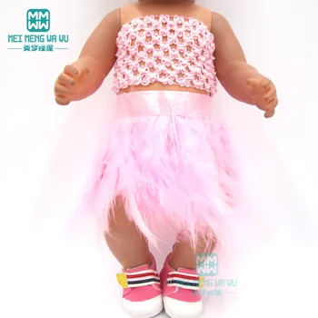 Doll clothes for 43cm baby new born doll accessories and american doll ballet princess dress Pink feather skirt
Doll clothes for 43cm baby new born doll accessories and american doll ballet princess dress Pink feather skirt