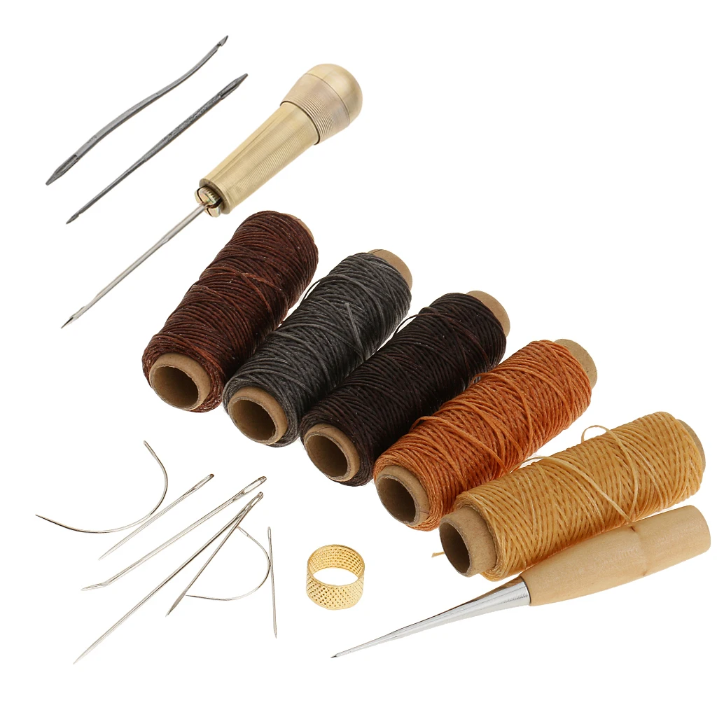 18Pcs Assorted Hand Sewing Needles Kit Upholstery Repair Set Sewing Thread Shoe Repair Tools Needle Awl Leather Craft Tools 18Pcs Assorted Hand Sewing Needles Kit Upholstery Repair Set Sewing Thread Shoe Repair Tools Needle Awl Leather Craft Tools