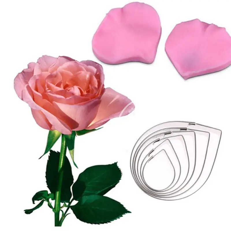 11Pcs Rose Flower Cake Mold Stainless Steel Fondant Petal Sepal Leaf Cutter Silver Cookie Moulds Baking Decorating Tools
11Pcs Rose Flower Cake Mold Stainless Steel Fondant Petal Sepal Leaf Cutter Silver Cookie Moulds Baking Decorating Tools