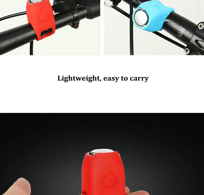 Electric Cycling Bells 110 dB Horn Rainproof MTB Bicycle Handlebar Bell Silica Gel Shell Ring Bell Bicycle Accessories (8)