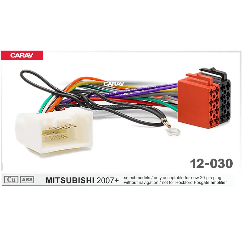 CARAV 12-030 ISO Radio for MITSUBISHI for only acceptable for new 20-pin plug Wiring F-Harness Wire Cable Plug Adaptor Stereo
CARAV 12-030 ISO Radio for MITSUBISHI for only acceptable for new 20-pin plug Wiring F-Harness Wire Cable Plug Adaptor Stereo
