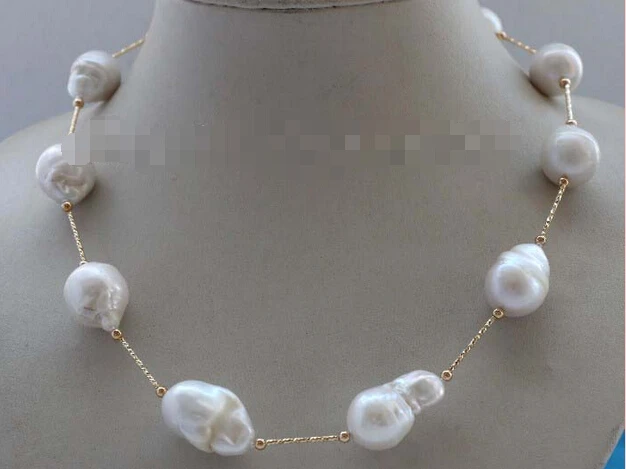 Natural 23mm White Baroque Reborn Keshi Pearl Chain Necklace 14KGP #f2161!Noble style Natural Fine jewe fast SHIPPING
Natural 23mm White Baroque Reborn Keshi Pearl Chain Necklace 14KGP #f2161!Noble style Natural Fine jewe fast SHIPPING