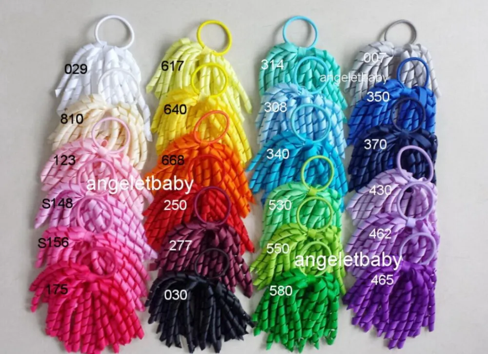 50 pcs Girl 5" O A-korker Ponytail holders ribbons streamers hair bow with elastic corker hair bobbles Hair accessories PD002
50 pcs Girl 5" O A-korker Ponytail holders ribbons streamers hair bow with elastic corker hair bobbles Hair accessories PD002