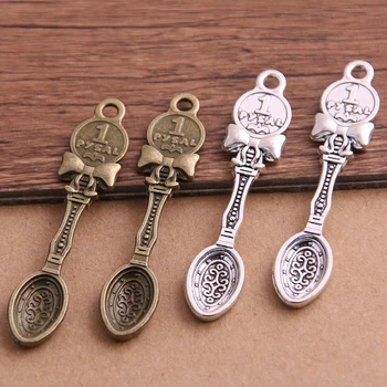 8PCS 11*53mm Two Colors Trendy Bowknot Vintage Spoon Tableware Pendants Charms For Jewelry Making Charm
8PCS 11*53mm Two Colors Trendy Bowknot Vintage Spoon Tableware Pendants Charms For Jewelry Making Charm