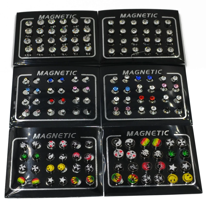 12pairs 3/4/5/6/8mm Rhinestone Crystal Magnet Magnetic Earrings Magic Unisex Fake Cheater Ear Plugs Nose Lip Ring
12pairs 3/4/5/6/8mm Rhinestone Crystal Magnet Magnetic Earrings Magic Unisex Fake Cheater Ear Plugs Nose Lip Ring