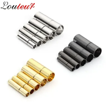 LOULEUR 20pcs Black/Gold/Rhodium Metal End Caps End Clasps Fit 2.5/2/3/4/5/6mm Round Leather Cord Bracelet for Jewelry Making
LOULEUR 20pcs Black/Gold/Rhodium Metal End Caps End Clasps Fit 2.5/2/3/4/5/6mm Round Leather Cord Bracelet for Jewelry Making