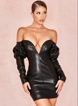 Top Quality Sexy Black Dress Celebrity V-Neck Long Sleeve Night CLub Fashion Women Bodycon Party Mini Dresses
Top Quality Sexy Black Dress Celebrity V-Neck Long Sleeve Night CLub Fashion Women Bodycon Party Mini Dresses