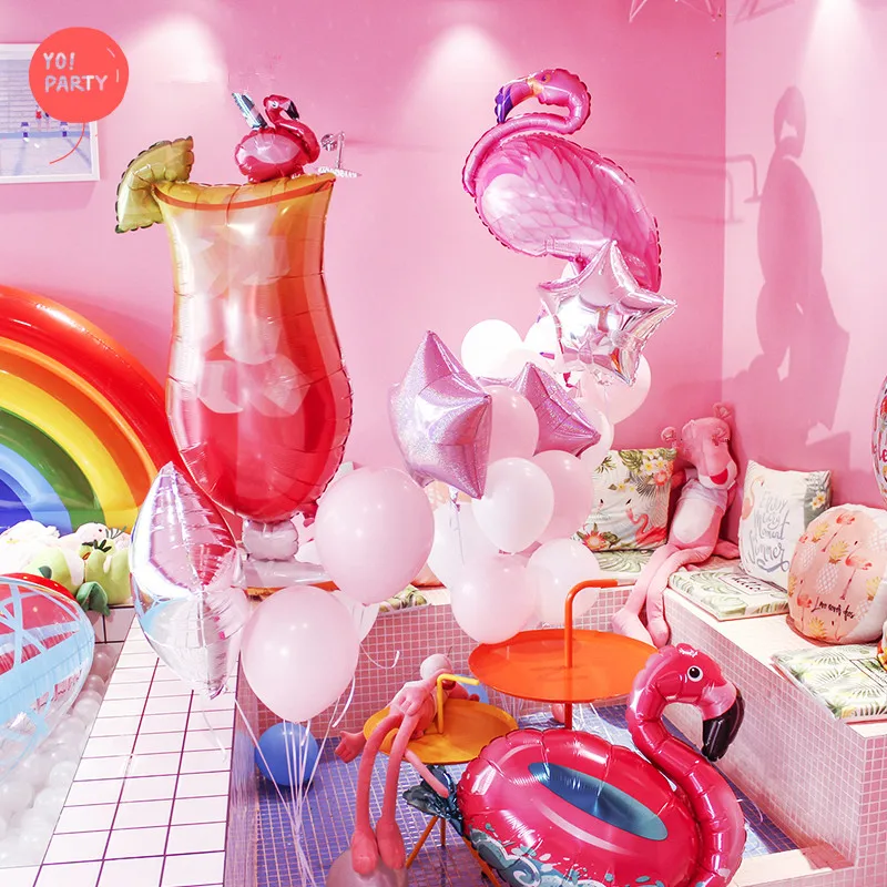 1 pcs Pink Flamingo Fruit Sun Foil Balloon Hawaiian Tropical Luau Party Supplies Jumbo Shape Summer Girl Party Birthday Balloons
1 pcs Pink Flamingo Fruit Sun Foil Balloon Hawaiian Tropical Luau Party Supplies Jumbo Shape Summer Girl Party Birthday Balloons