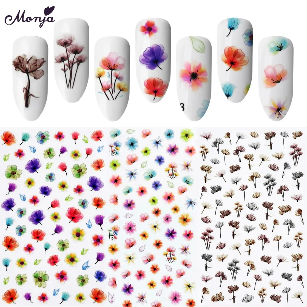 Monja 4 Mixed Styles Flower Nail Art Water Transfer Tips Stickers Image Transfer Watermark Decals DIY Decorative Accessories
Monja 4 Mixed Styles Flower Nail Art Water Transfer Tips Stickers Image Transfer Watermark Decals DIY Decorative Accessories