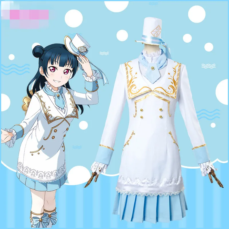 Anime love live sunshine Aqours Tsushima Yoshiko wonderland unwakened Alice Dress Maid Cosplay Costume A
Anime love live sunshine Aqours Tsushima Yoshiko wonderland unwakened Alice Dress Maid Cosplay Costume A