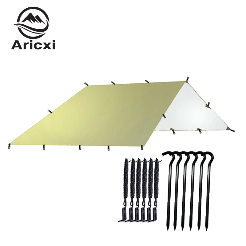 AricXi 3*3 Meters Ultralight 210T Taffeta With Silver Coating High Quality Outdoor Pergola Waterproof Beach Caming Tent Tarp
AricXi 3*3 Meters Ultralight 210T Taffeta With Silver Coating High Quality Outdoor Pergola Waterproof Beach Caming Tent Tarp